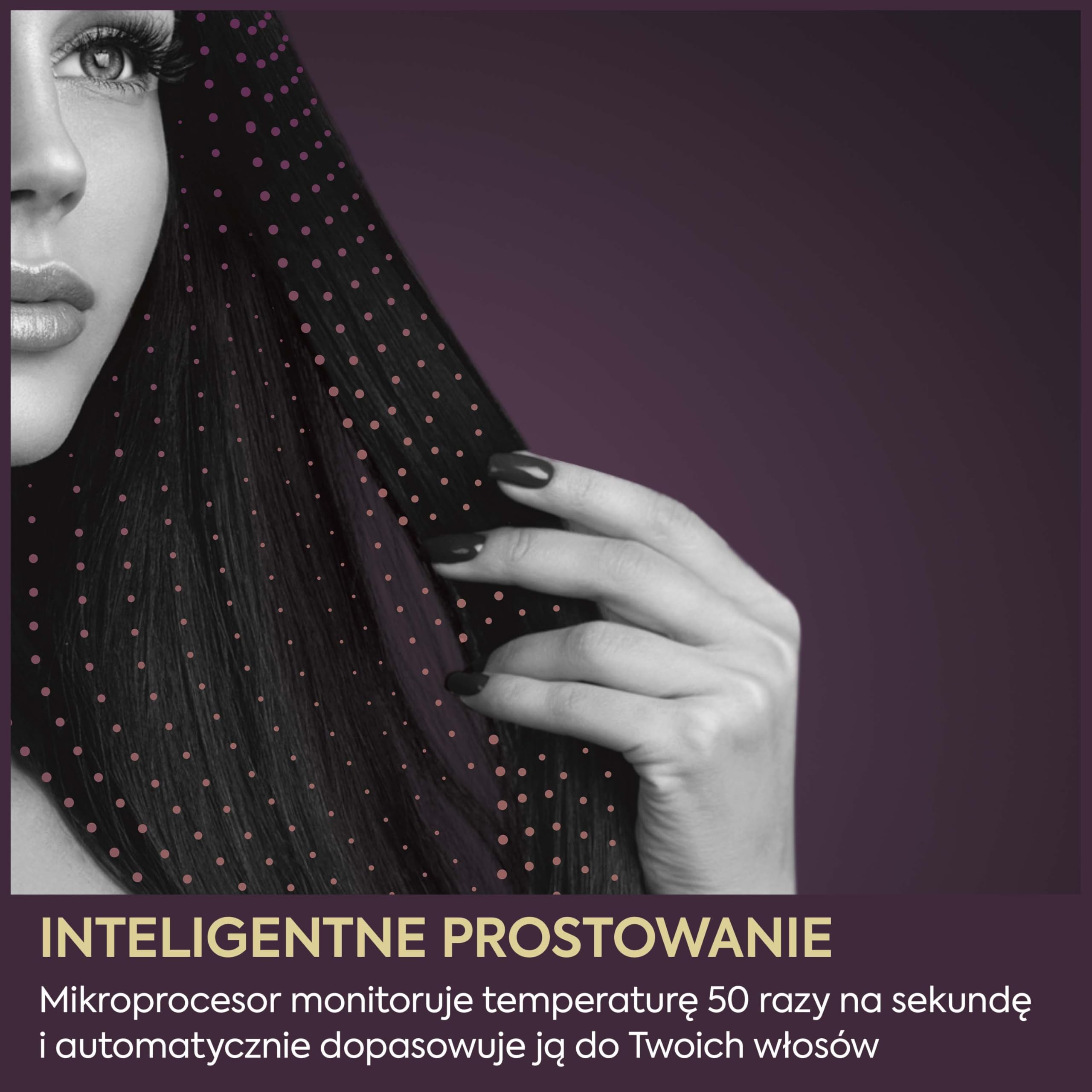 BaByliss Sensor Protect Inteligentna Prostownica do Włosów, Adaptacyjna Kontrola Temperatury, Płytki Tytanowe, Jonizacja Anti‑Frizz, 5 Ustawień (160–200°C), Szybkie Nagrzewanie, ST491E