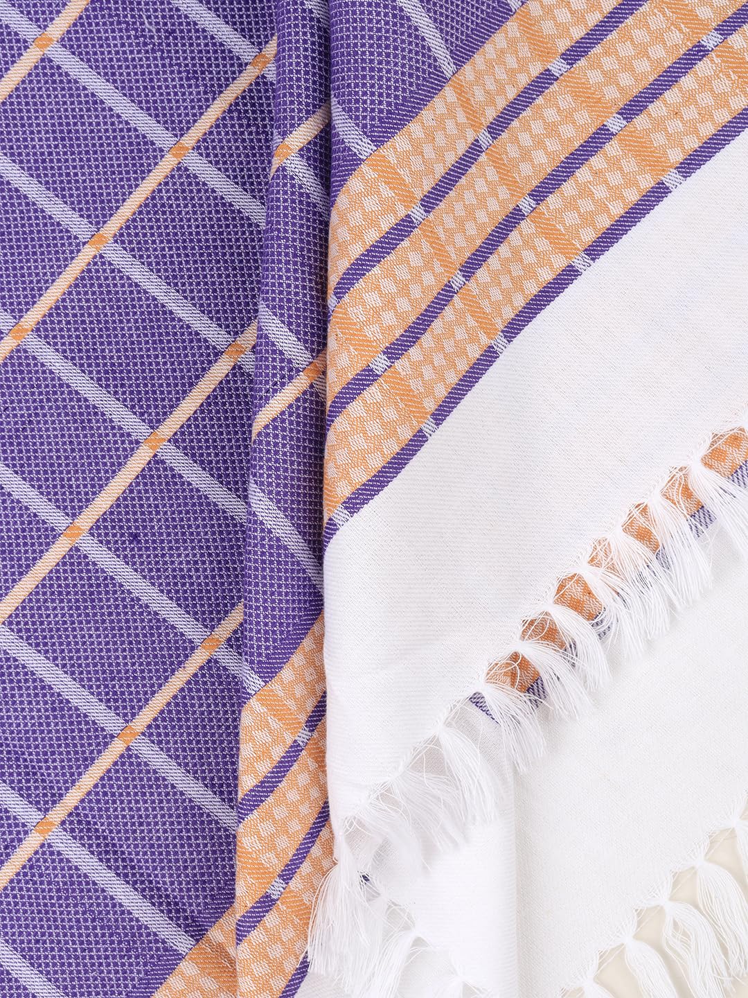 RAMRAJ Cotton Bath Towels - Assorted Colors (Pack of 2) -5