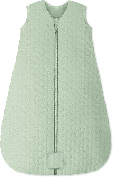 Unnivoll Saco de Dormir Bebe Invierno 2.5 TOG 100% Algodón Verde
