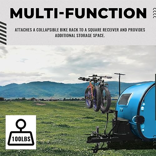 Miniatura 3 de KUAFU Lengua de remolque para bicicleta compatible con la mayoría de remolques de marco en A, acero con revestimiento en polvo, capacidad de 100LBS