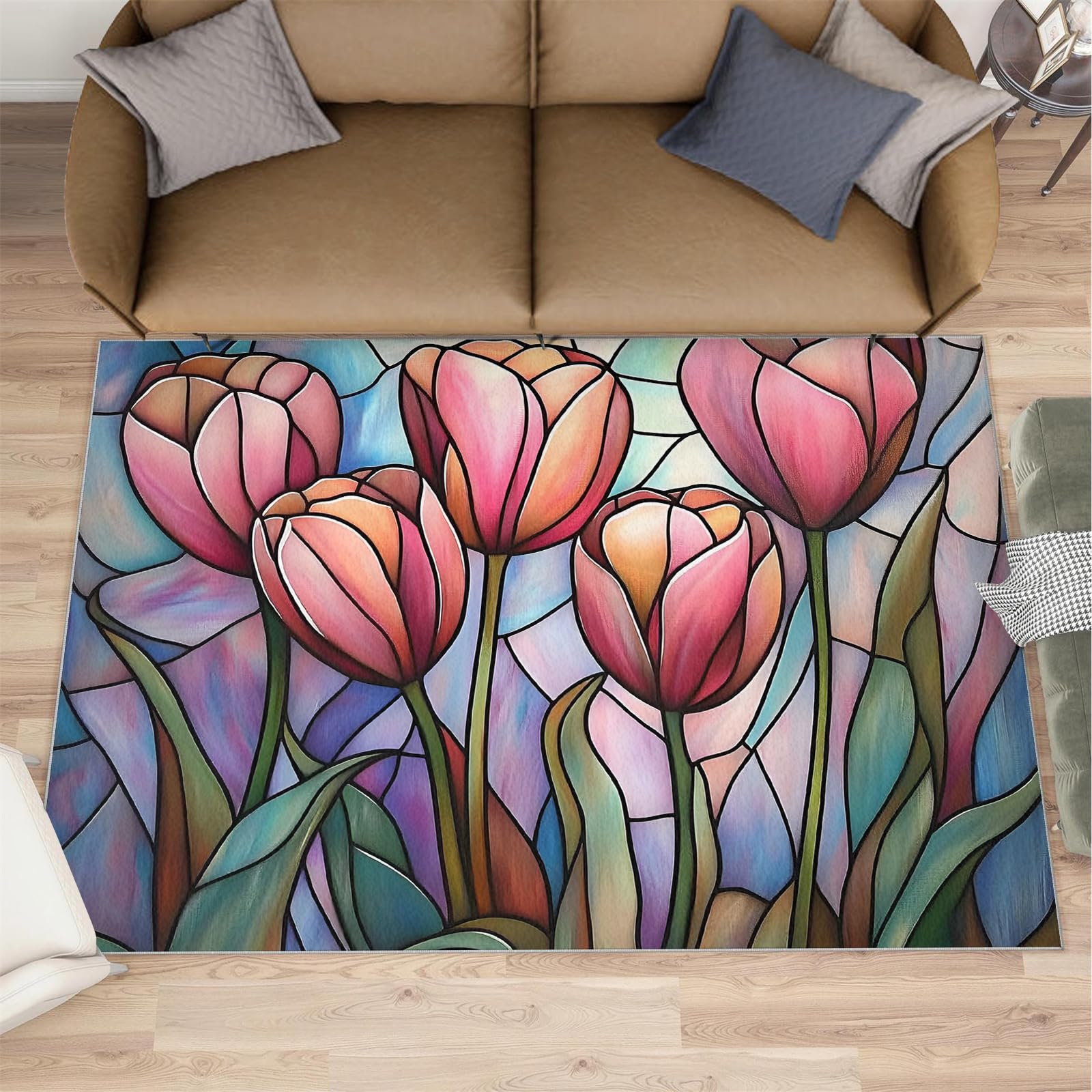 Tapis motif géométrique moderne 160x230cm de haute qualité