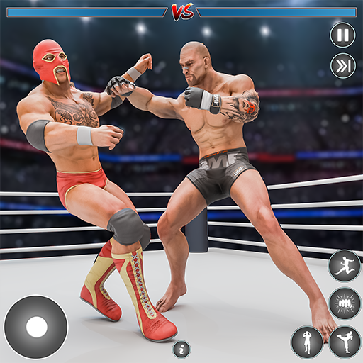 Wrestling-Ringkampf-Arena: Superstar-Meisterschaft, Muskelkampf – Kristall