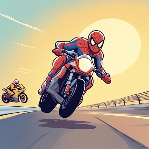 Superhero Motor Bike Racing Games For Kids - Spider Hero Motorcycle Race Games - Mega Ramp Stunt Bike Games - Spider Bike Stunt Games - Motorcycle Games 3D - Kids Games