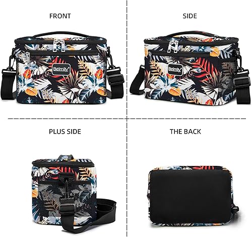 Miniatura 5 de BEIMILY - Lonchera para mujereshombres, lonchera reutilizable, pequeña bolsa de almuerzo con lado suave, bolsa enfriadora a prueba de fugas para