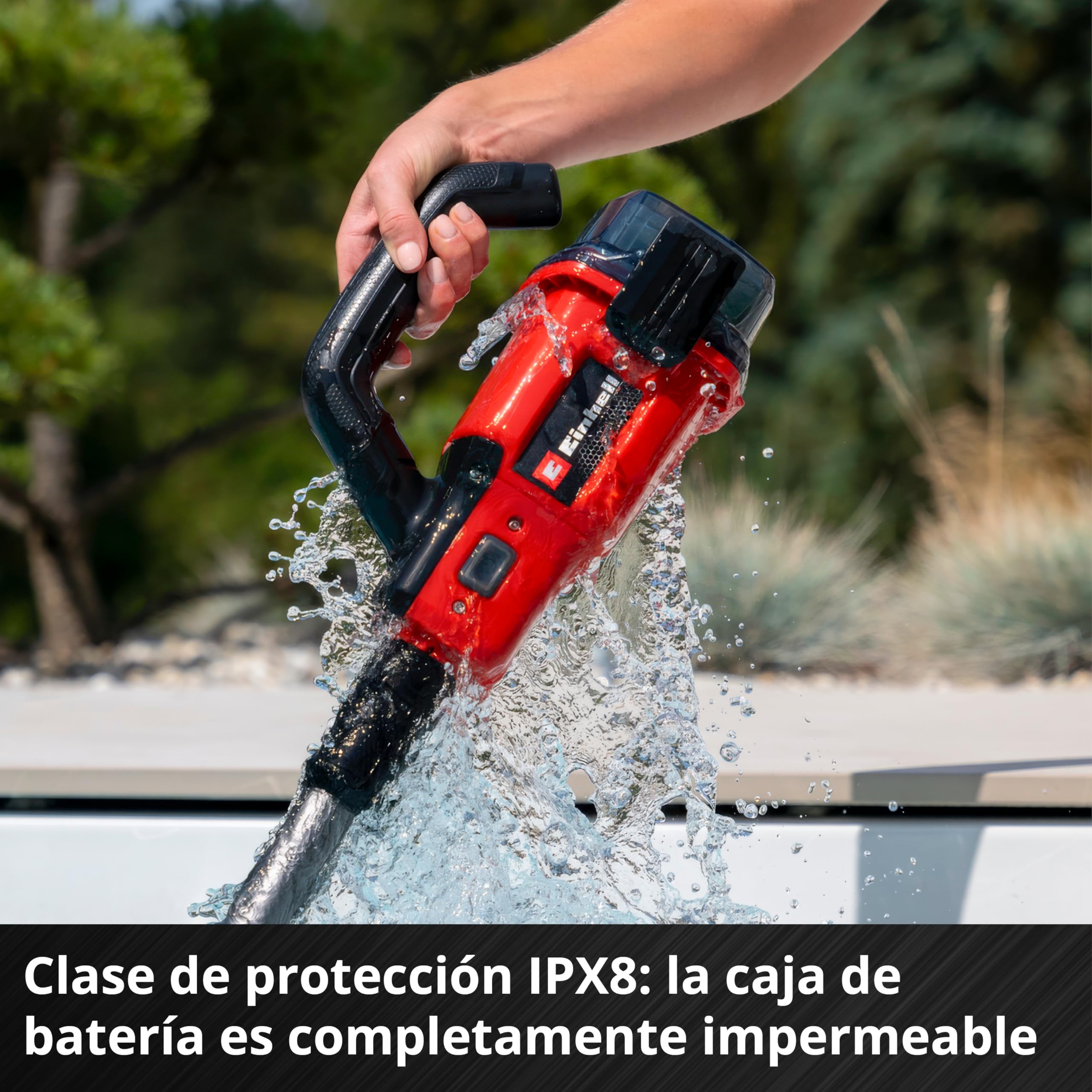 Einhell Aspirador de Piscina con batería GE-PV 18/42 Li T-Solo Power X-Change (18 V, Placa de aspiración de 32 cm, telescópico hasta 220 cm, Filtro, Incl. Accesorio, sin batería)