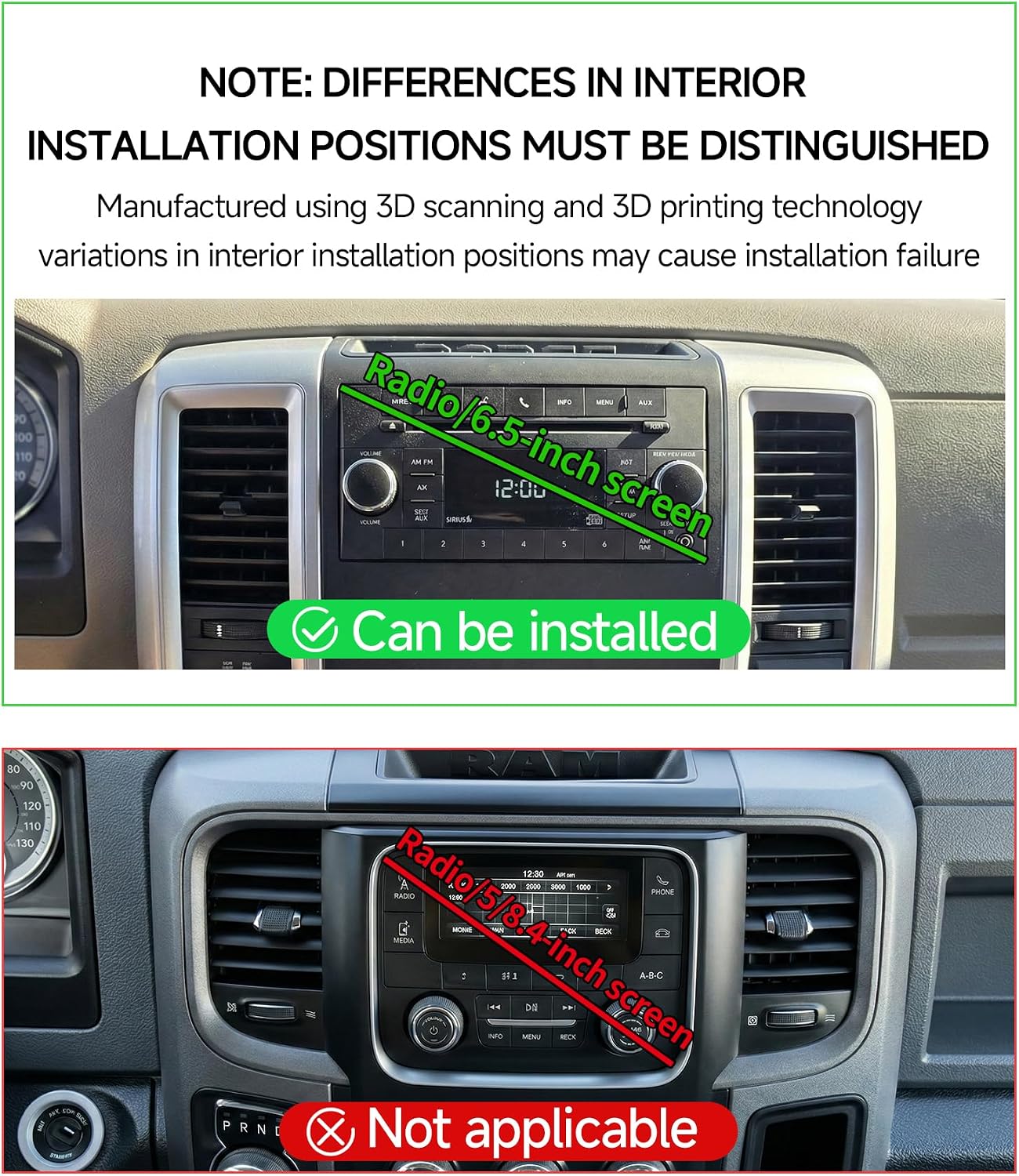 Qi2.2 Max 25W Fast Wireless Car Charger Phone Holder for 2009-2012 Dodge RAM 1500 & 2010-2012 RAM 2500/3500 Accessories, 360° Rotation Phone Mount Compatible with MagSafe
