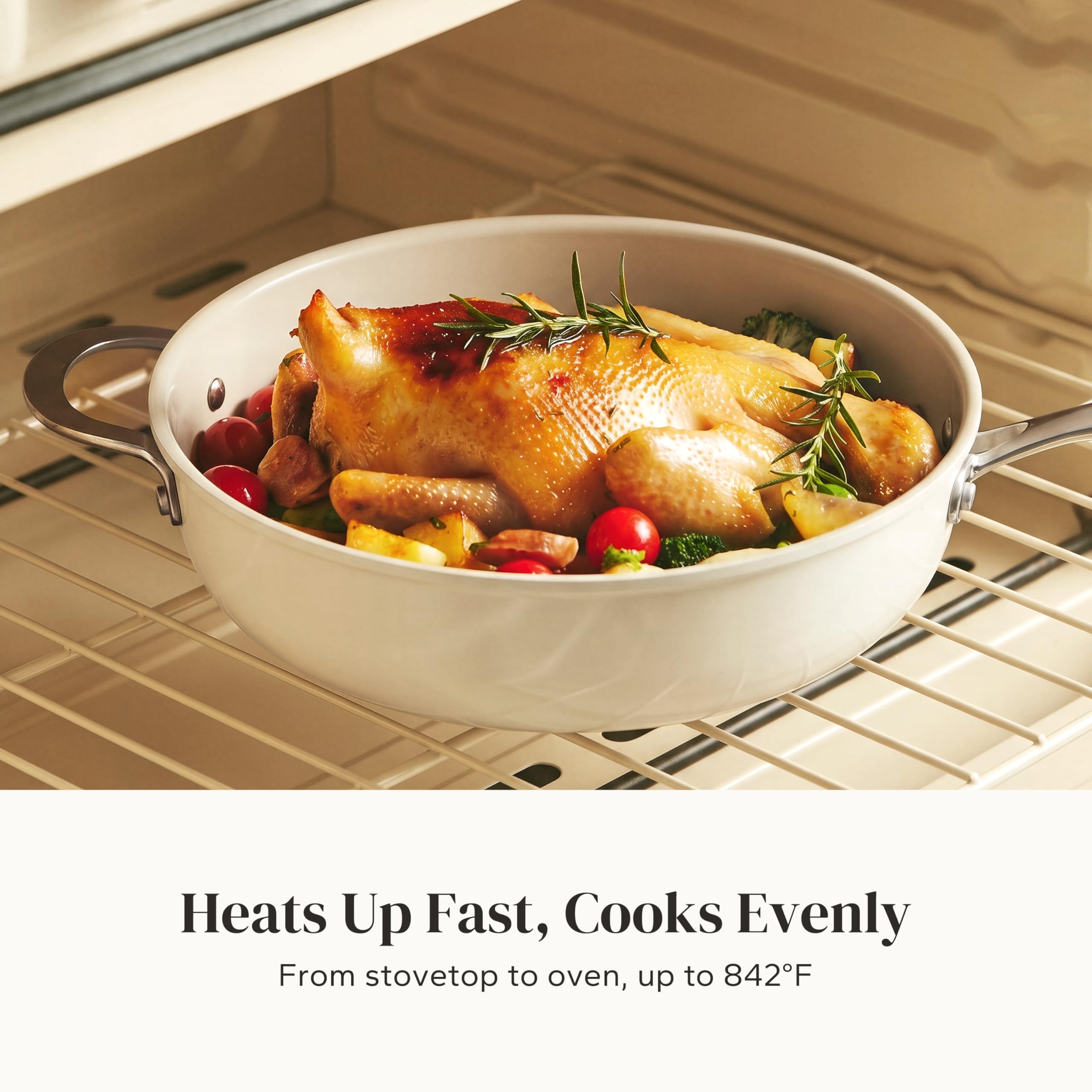 Redchef 5QT Ceramic Saute Pan - Nonstick & Easy Clean -2