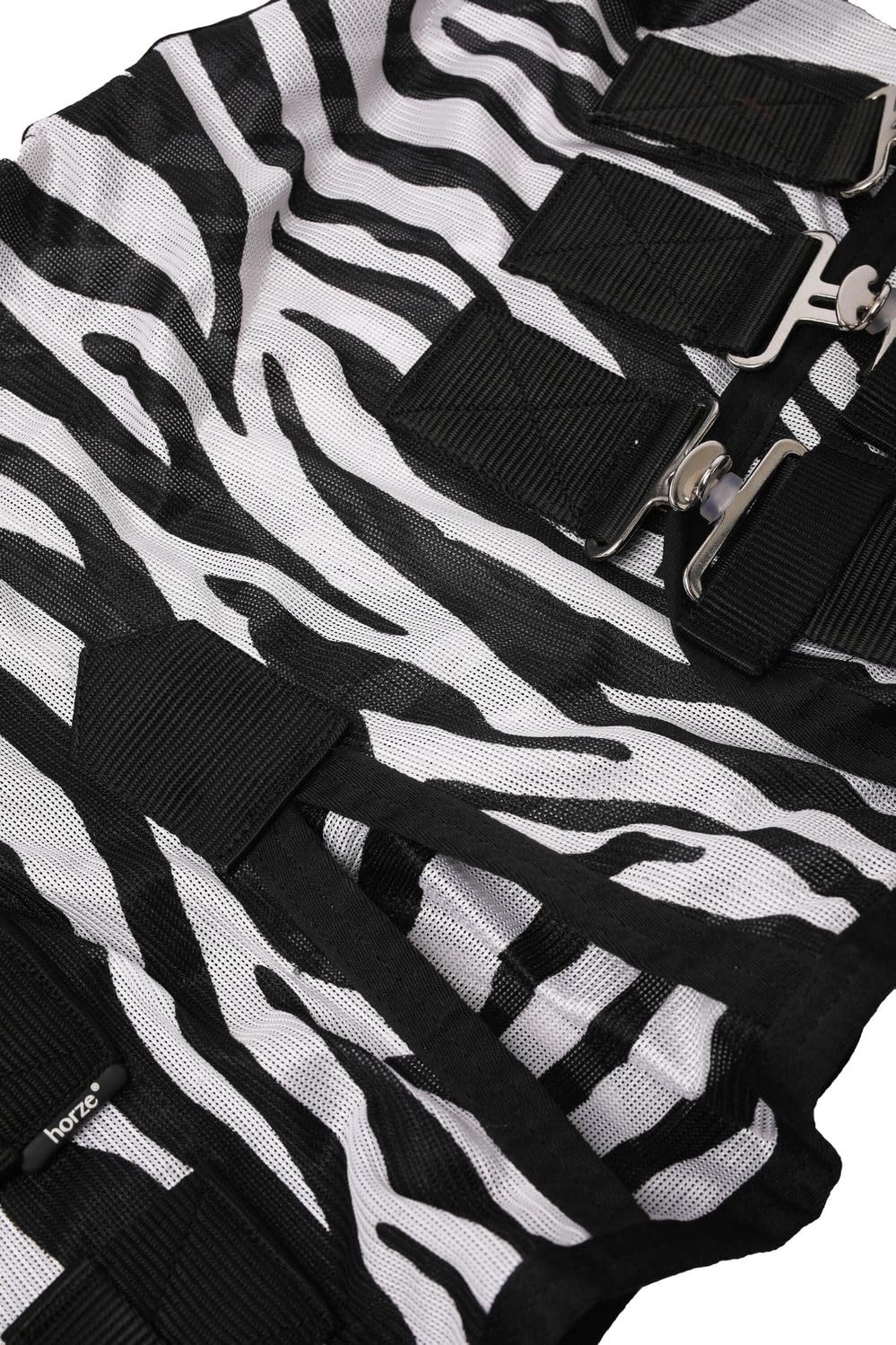 netproshop Pony Fliegendecke mit Halsteil Bauchlatz u Schweiflatz Zebra Print Gr. 75-125, Groesse:85, Farbe:Zebra
