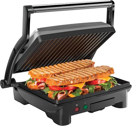 Chefman Panini Press Grill and Gourmet Sandwich Maker Non-Stick Coated