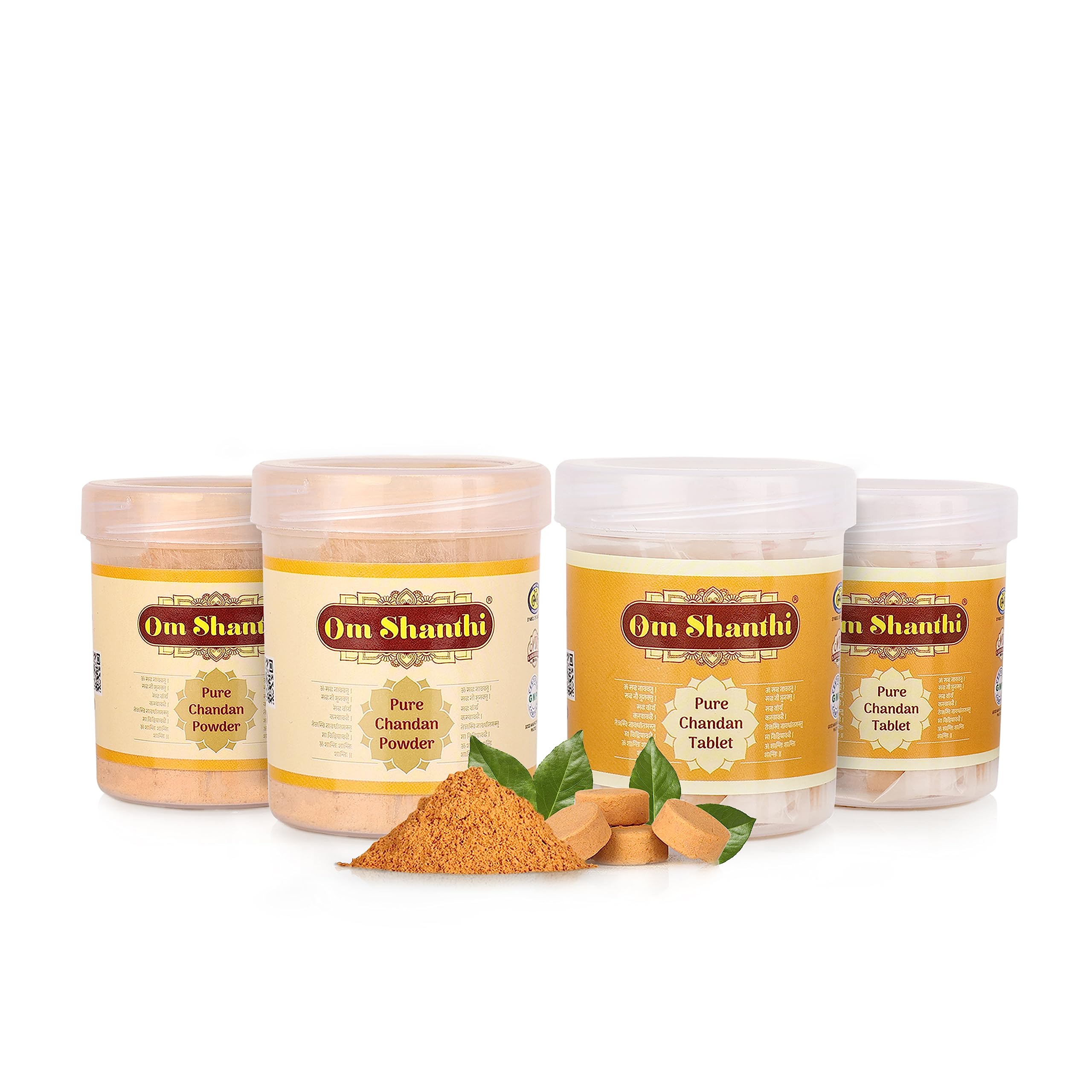 Cycle Pure Om Shanthi Chandan Powder & Tablet Combo - Pack of 4 | Pure Sandalwood Powder & Tablets for Puja, Havan & Daily Rituals | Premium Chandan Tika | Long Lasting Fragrance | Safe on Skin (B0C6TRM6QD) Amazon Price History, Amazon Price Tracker