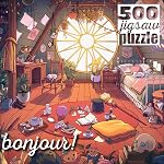 Buffalo Games - Bonjour - Brittnie Ortega - Messy Room - 500 Piece Jigsaw Puzzle for Adults - Challenging Puzzle Perfect for Game Nights - Finished Size is 21.25 x 15.00