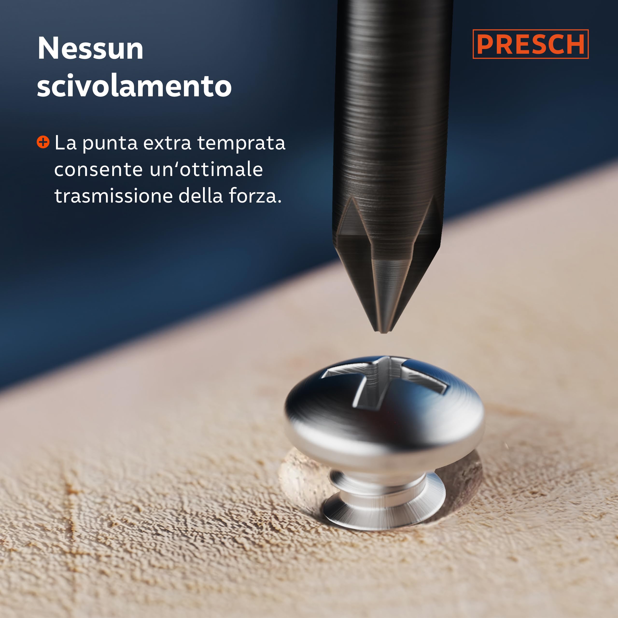 Presch set di 7 cacciaviti - Set di cacciaviti magnetici a taglio e croce - Attrezzi professionali