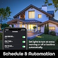 Vista 6 de Geeni LUX Edison ST19 Edison - Bombilla LED inteligente WiFi 2700 K - 6500 K 8 W base E26 regulable luz blanca sintonizable compatible con Tienda