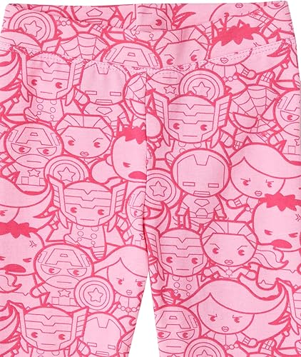 Vista 12 de Yaxa Essentials Disney Marvel Star Wars Frozen Leggings para niñas y niños pequeños, multipaquetes