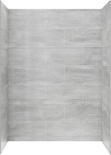 Miniatura 5 de Ove Decors Misty - Pared de ducha con superficie sólida de 60 x 32 pulgadas color gris