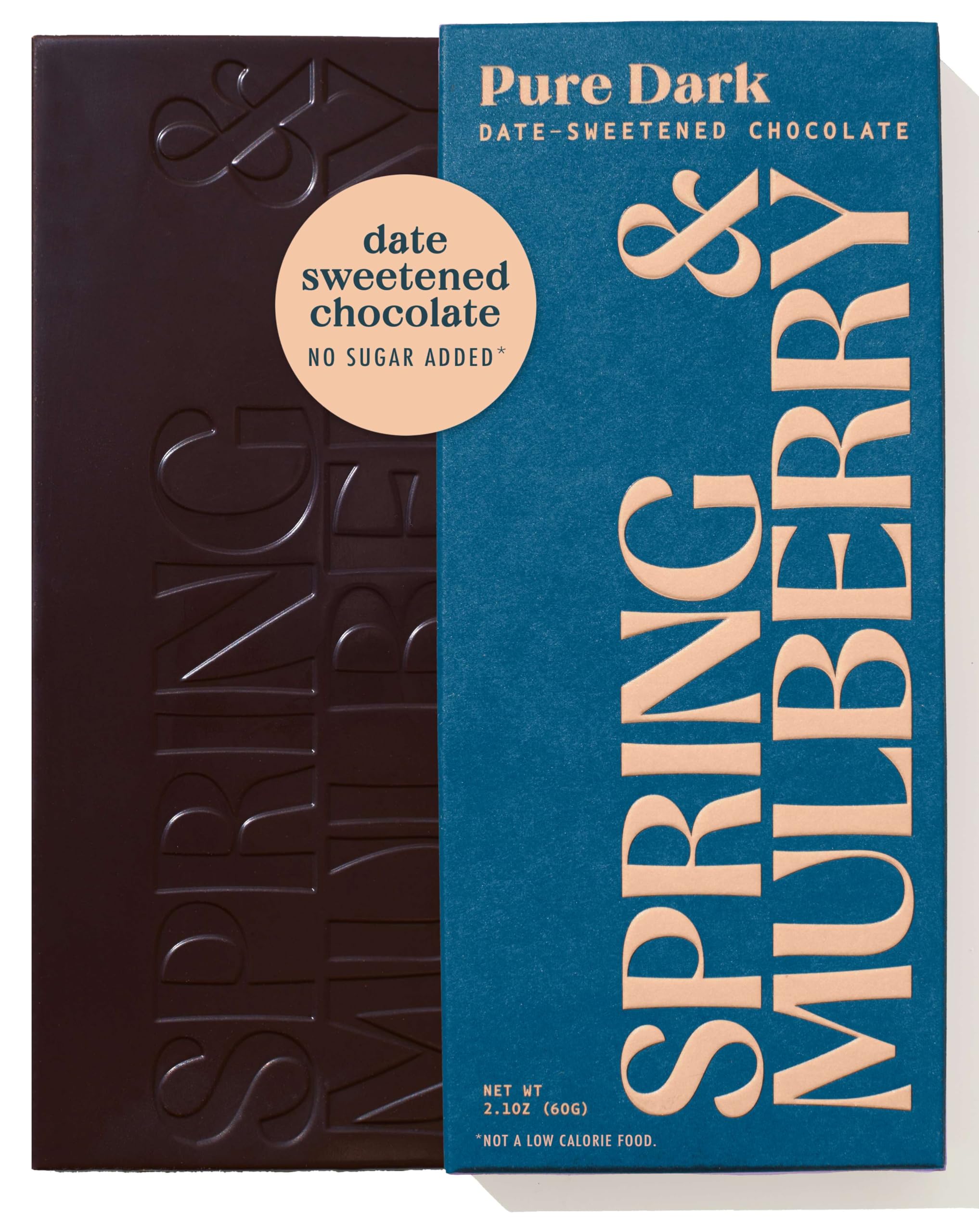 Spring & Mulberry Dark Chocolate Bars – Healthy Chocolate, Date-Sweetened - Pure Dark 3 Pack