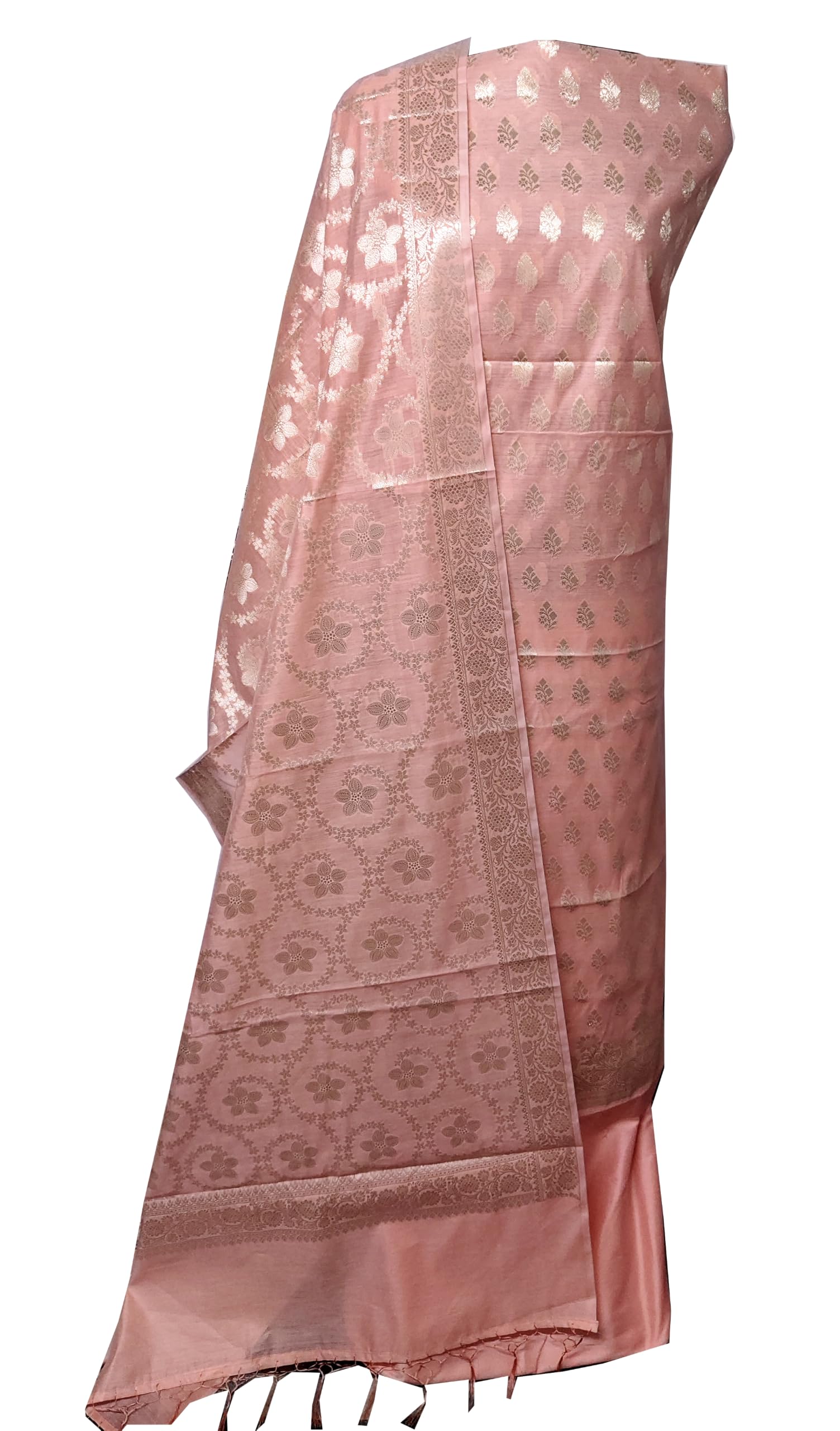 Cotton Silk Banarasi Unstitched Salwar Suit Dress Material for Women with Banarasi Dupatta-image-27
