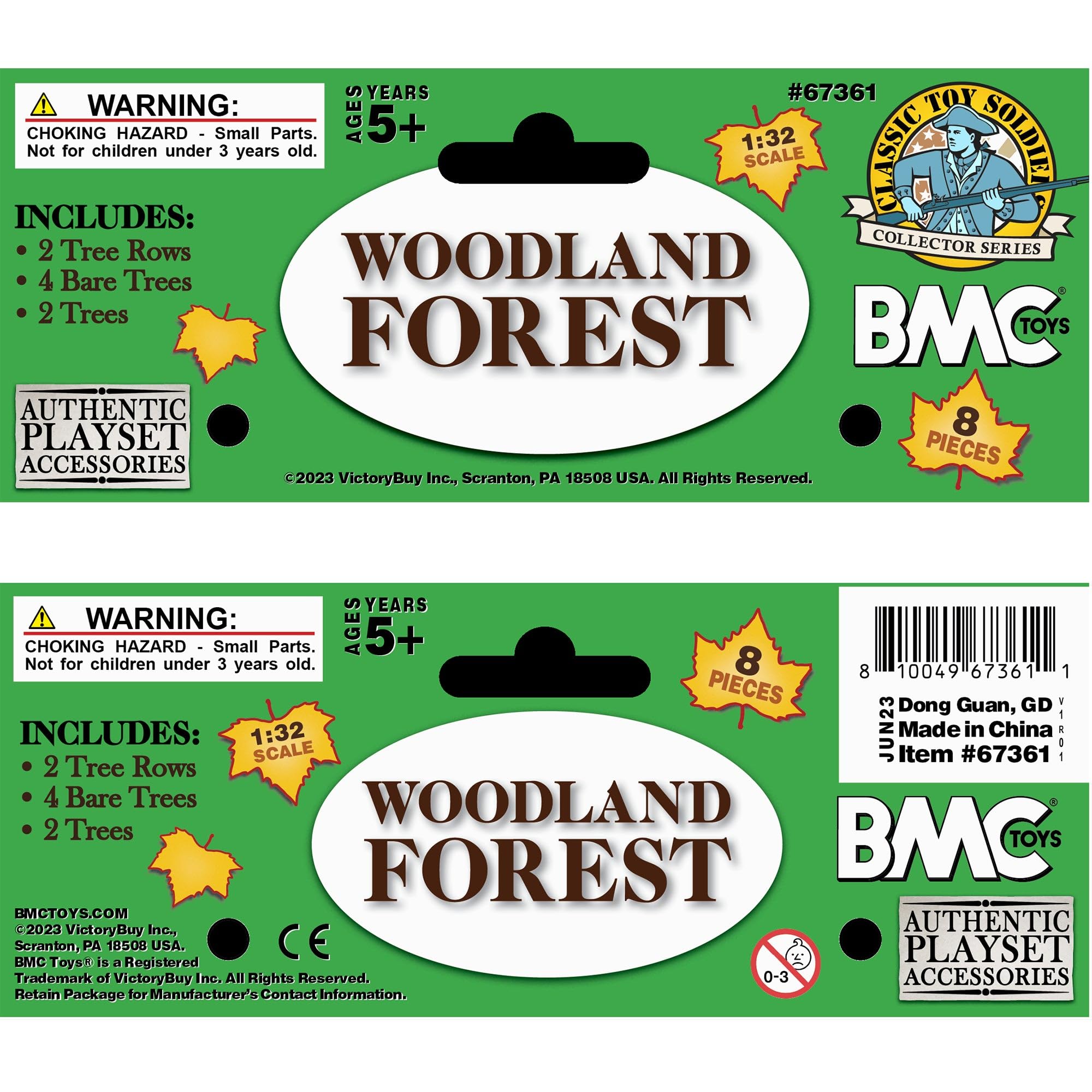 Amazon.com: BMC CTS Woodland Forest Trees - 8pc Plastic Figure