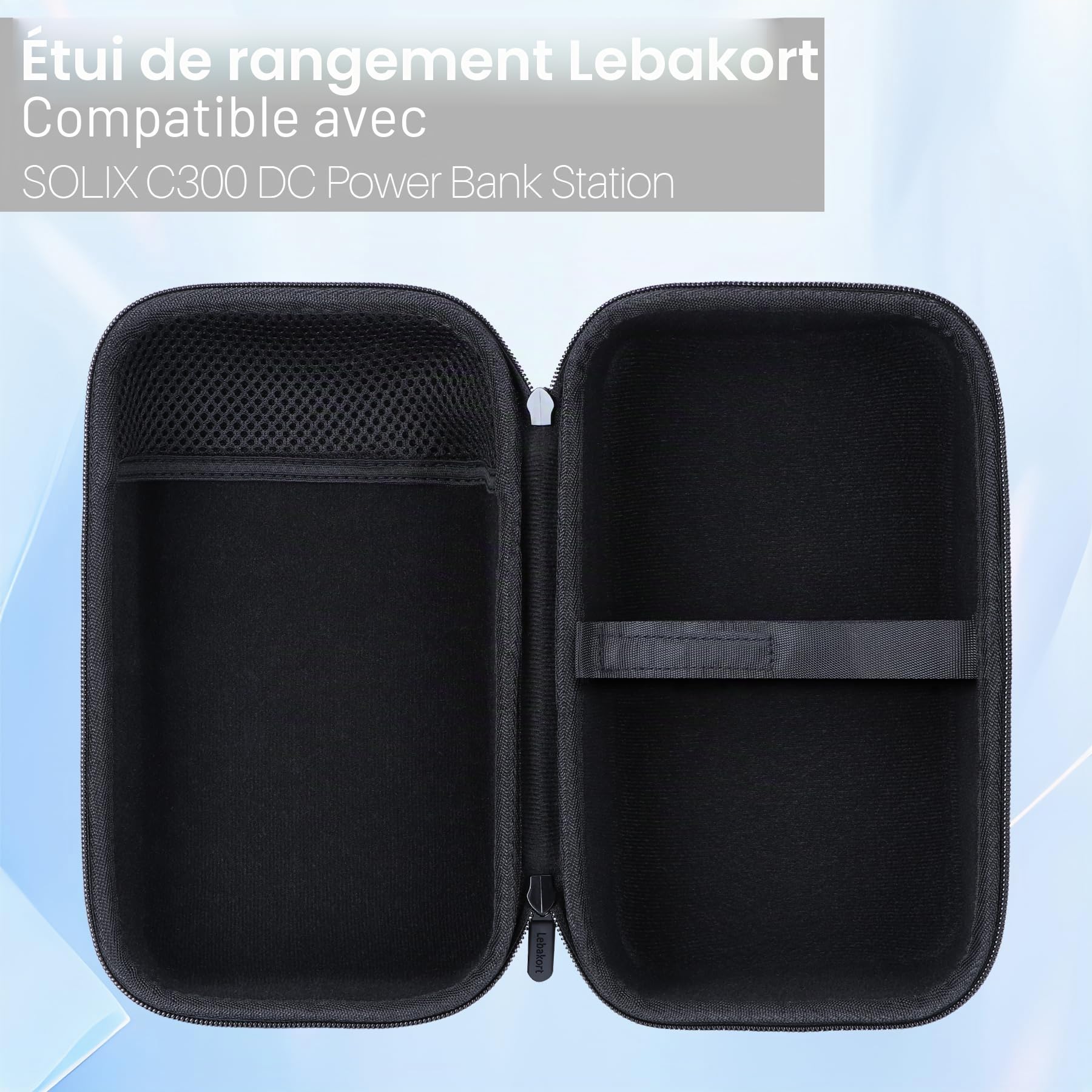 Lebakort Dur Étui Housse Cas Compatible avec Anker SOLIX C300 DC PowerBank Station électrique 288 Wh (90 000 mAh) Générateur Solaire