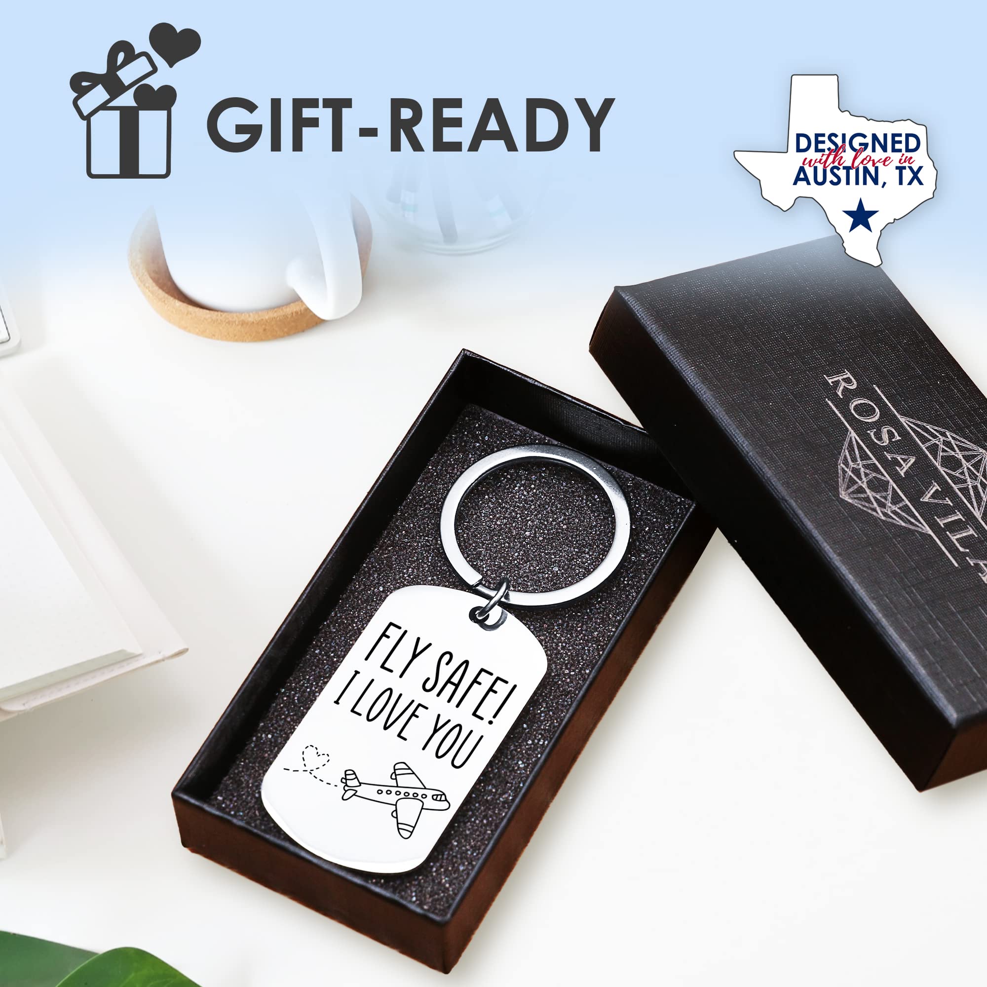 Rosa Vila Keychains For Women & Men, Gifts For Mom, Bonus Mom, Aunt, Sister, Dad, Grandma, Nurse, Teens, Coach, Teacher Pilot