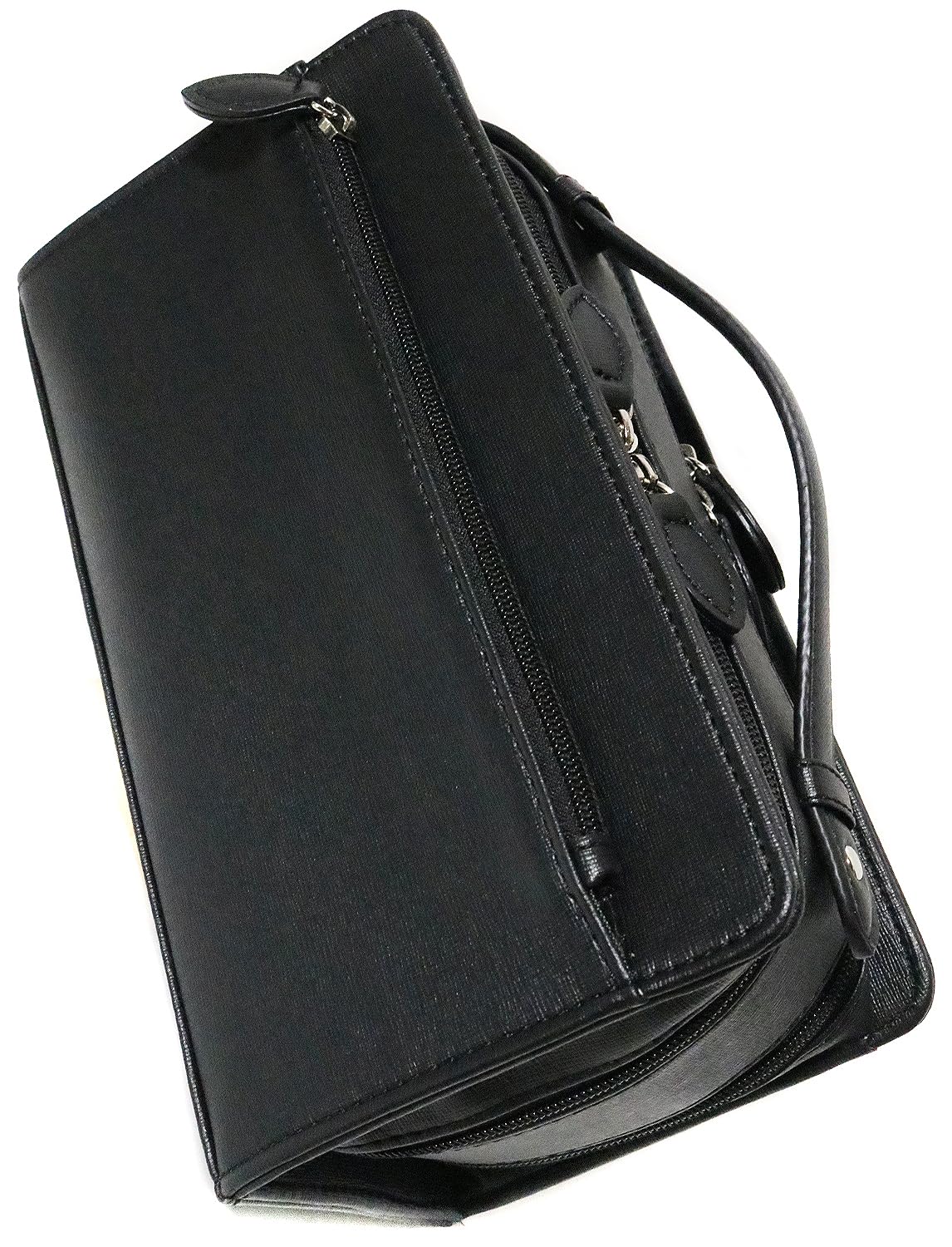 BOSS ブラック セカンドバッグ　レザー　ハンドバッグ Amazon | ブラック サフィアーノ レザー 牛革 本革 セカンドバッグ