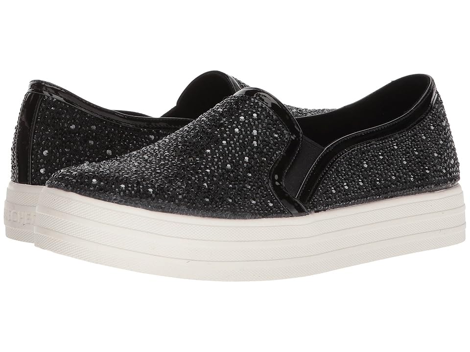 

SKECHERS Street Double Up - Glitzy Gal (Black) Women's Slip on Shoes