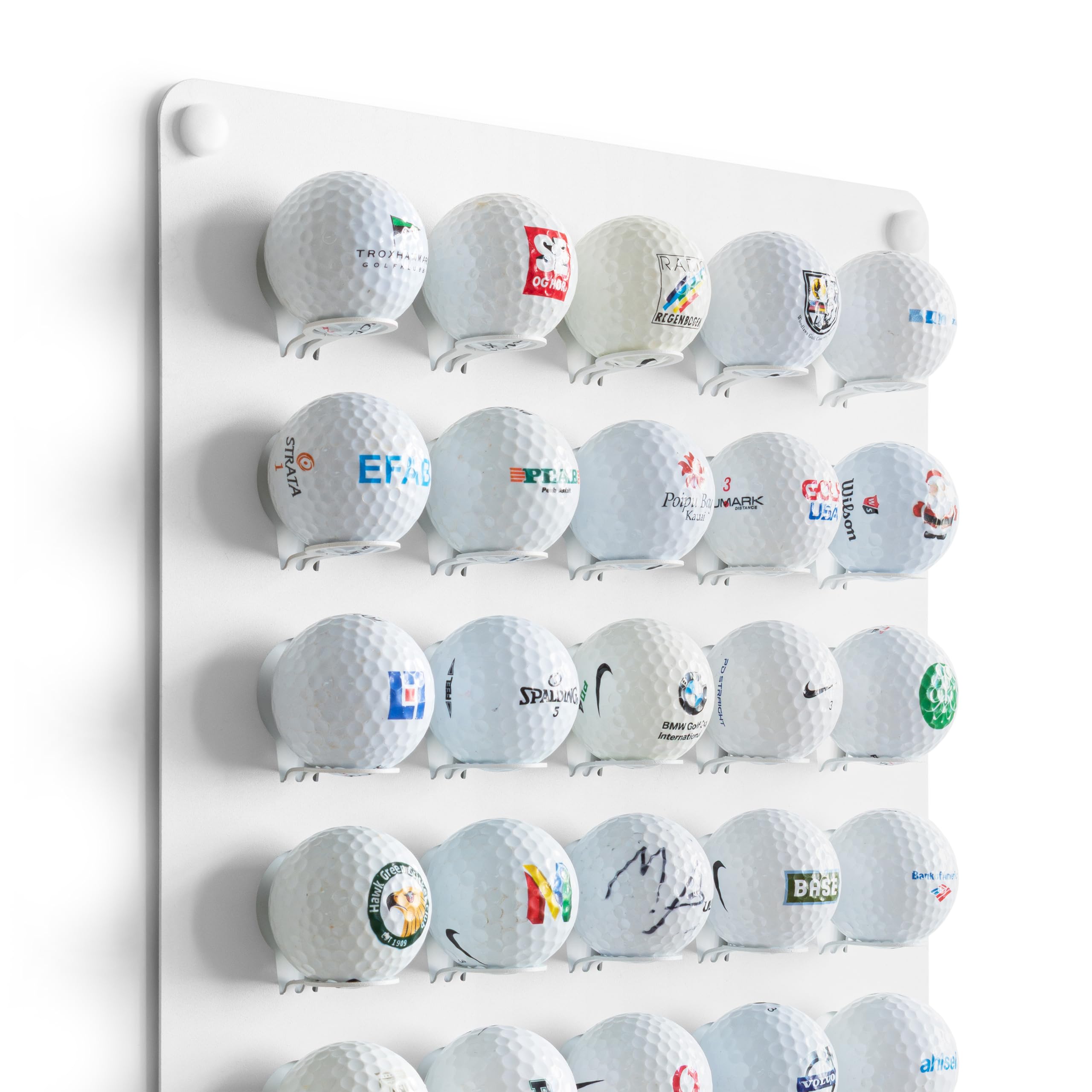 Espositore palline da golf | Supporto, mensola, organizzatore, display, accessori, mobili, vetrina da parete per palline da golf | Regalo per amici.