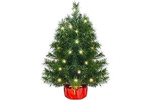 2' Lighted Artificial Christmas Tree: Your Mini Holiday Companion