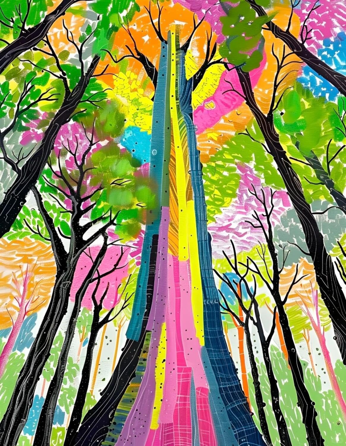 Rqwybcaxn Seed Bead Embroidery Kits Fantasy Forest 40x50cm