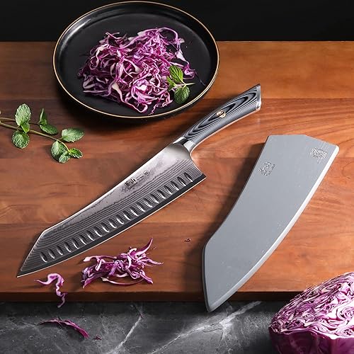 Miniatura 6 de Cangshan NAKA Series X-7 Cuchillo de chef forjado de acero con funda (10 pulgadas)