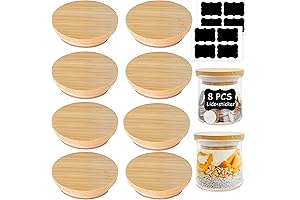 Oui Yogurt Jar Lids - Wood and Eco Friendly Premium Oui Yogurt Tops