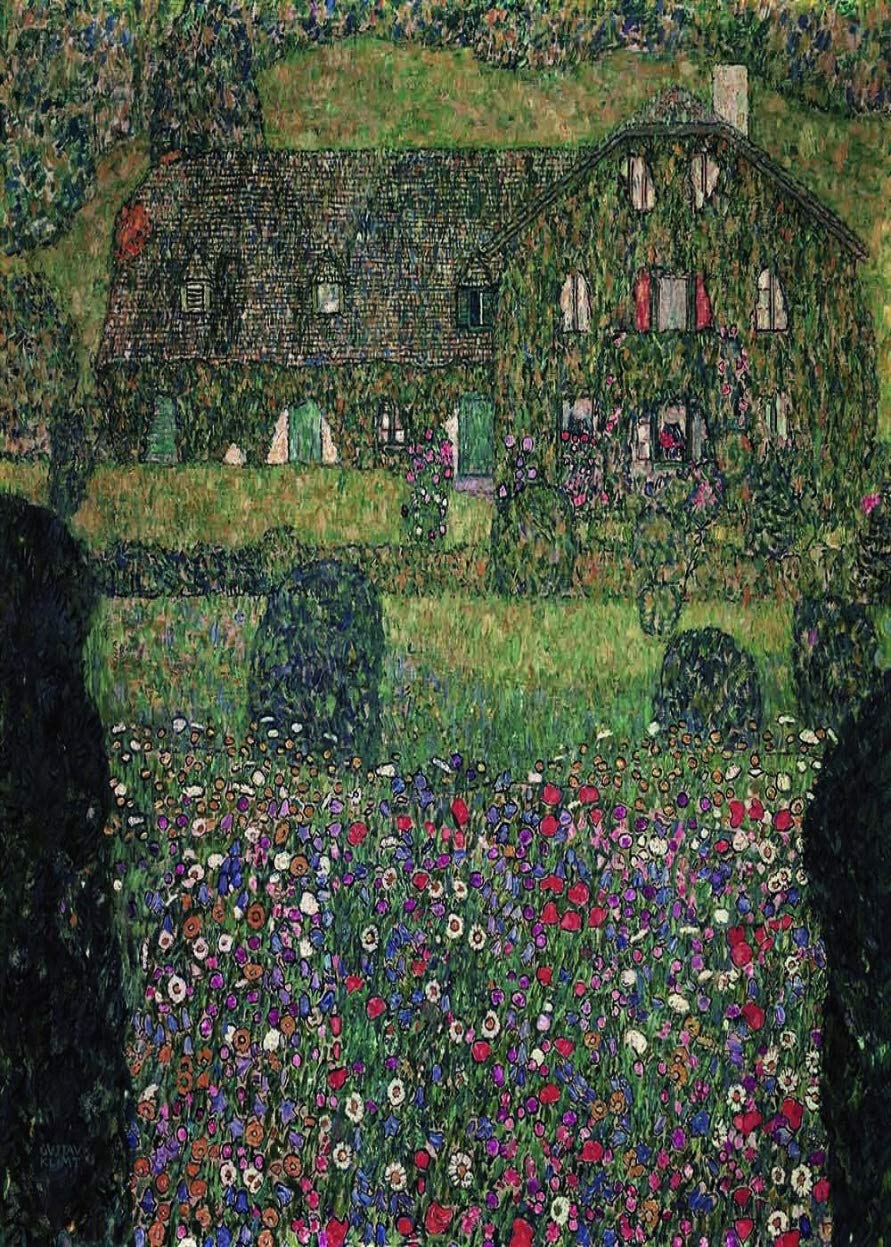 mumscraftybits House in Attersee by Gustav Klimt print on 230gsm photo quality paper size A4