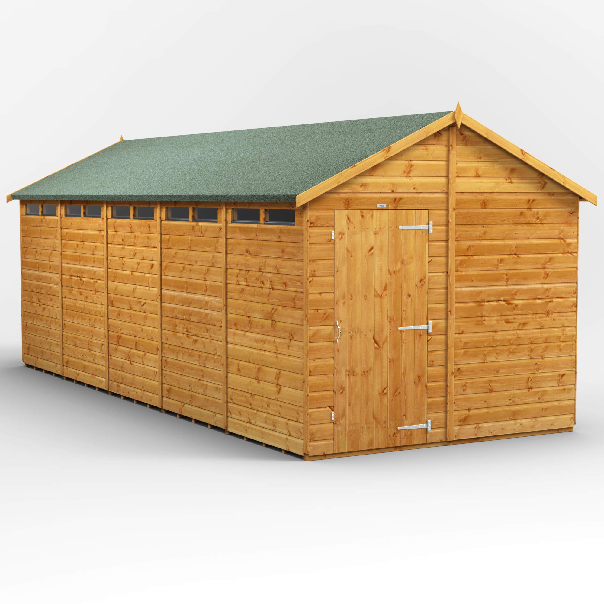POWER High Grade Premium Apex Garden Wooden Shed with Security Features, PVC Window Sills, Door & Window Flexibility, made from Extra Thick Timber & Toughened Glass — view 11