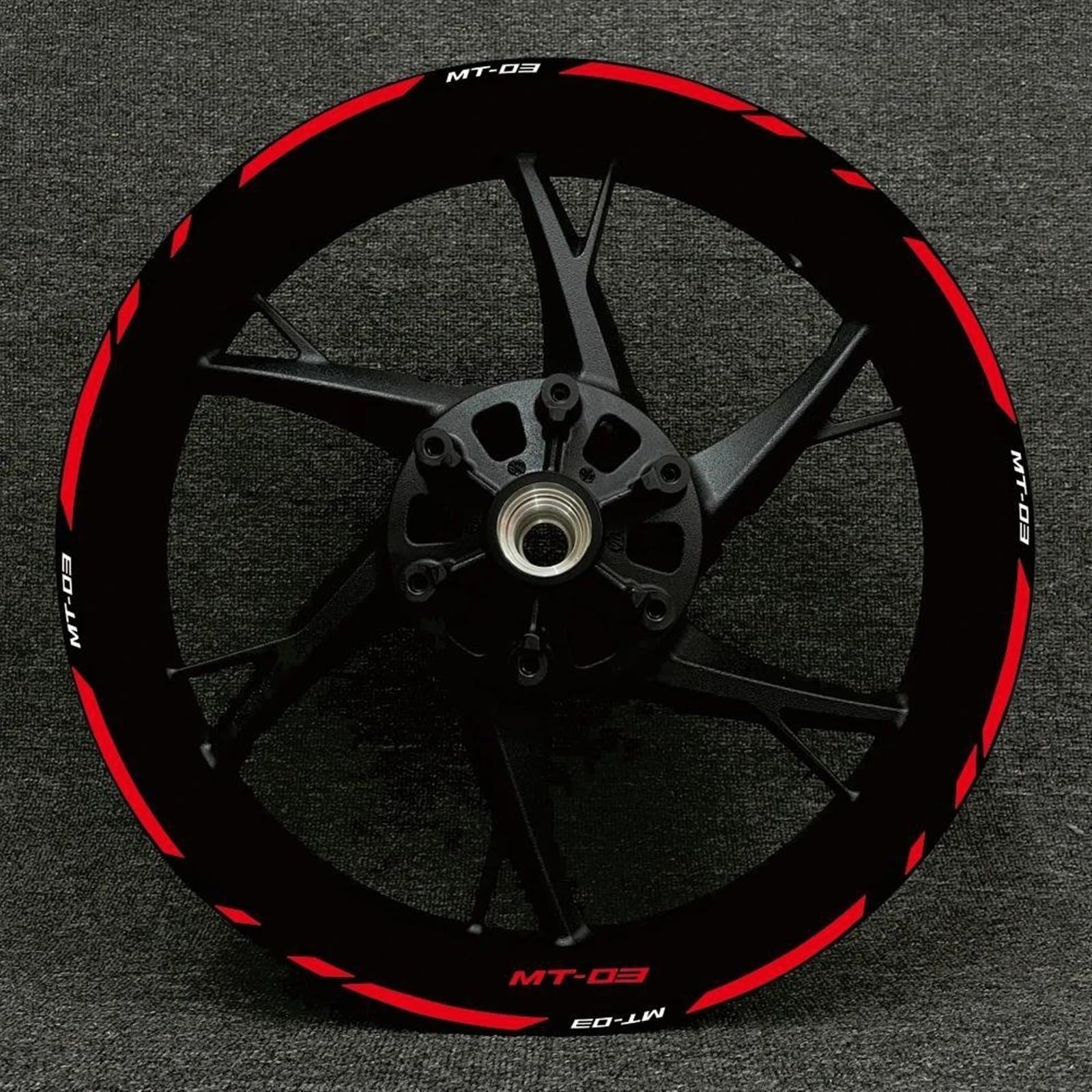 Stickers Motorcycle Accessories Reflective Rim Edge Stripes Wheel Stickers for Yamaha MT-03 MT 03 Mt03(Style 21)