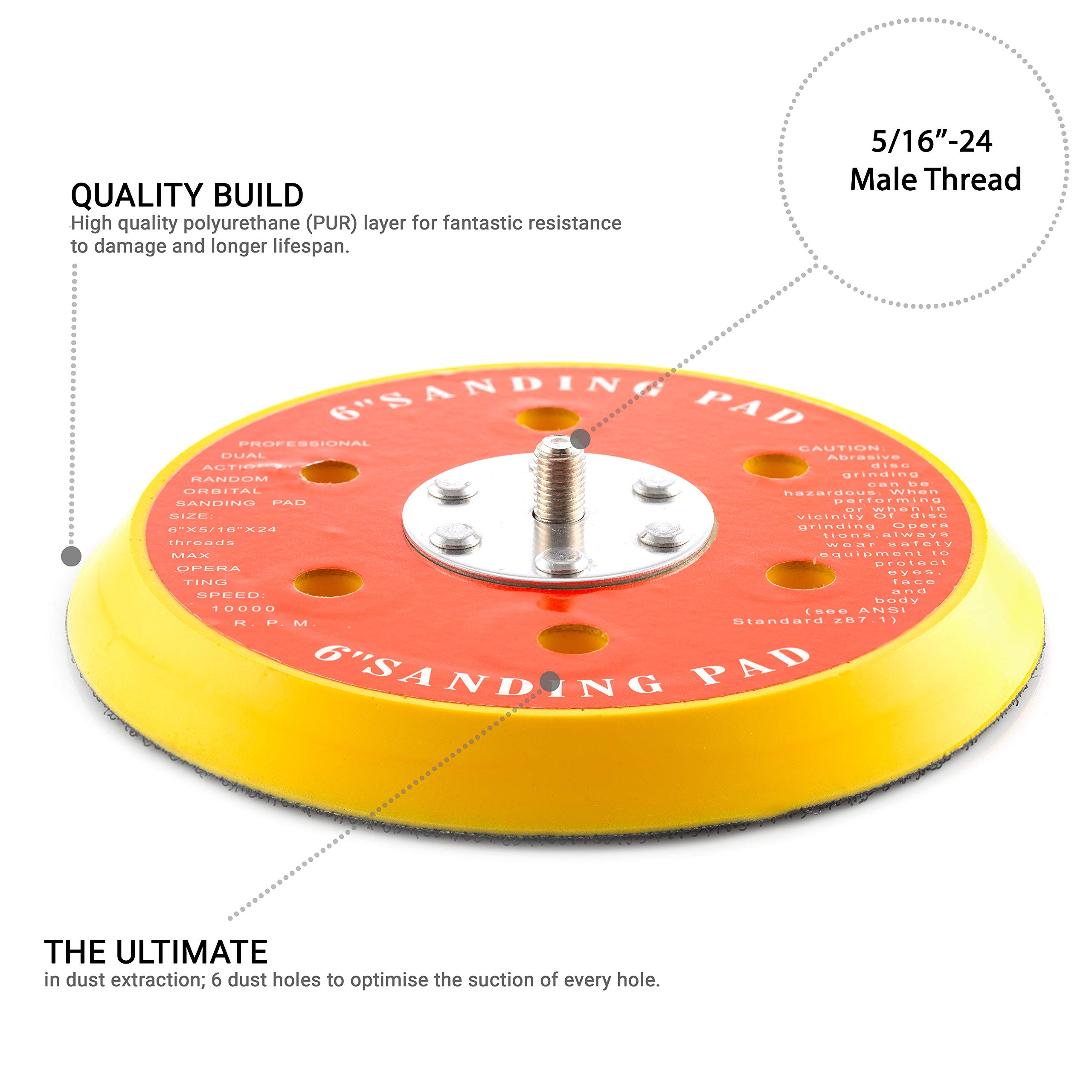 RUPES Random Orbital Backing Plate, Ø 75mm/3