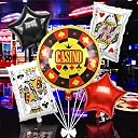 Casino Theme Foil Balloon Set-5Pcs | Playing Card Balloons for Poker Party, Vegas,Diwali Party,Games & Cards Night Party Decoration| Casinos Chip, Star, King & Queen Card Balloons gallery image