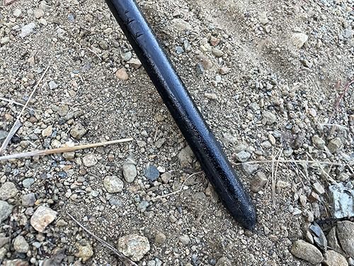 Miniatura 8 de Sandbaggy Estacas redondas de acero para hormigón con agujeros para clavos, revestimiento resistente a la corrosión, extraíble, reutilizable (50, 34