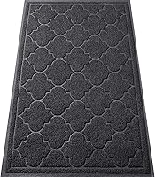 Vista 10 de LuxStep Tapete de Puerta Grande 17" x 30" para Interiores y Exteriores, Tapete Antideslizante de Diseño de Perfil Bajo, Tapete de Piso Duradero que