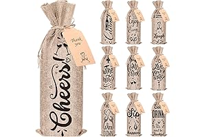 Shappy Christmas Linen Wine Bags: The Perfect Wine Carrier for Holiday Cheer