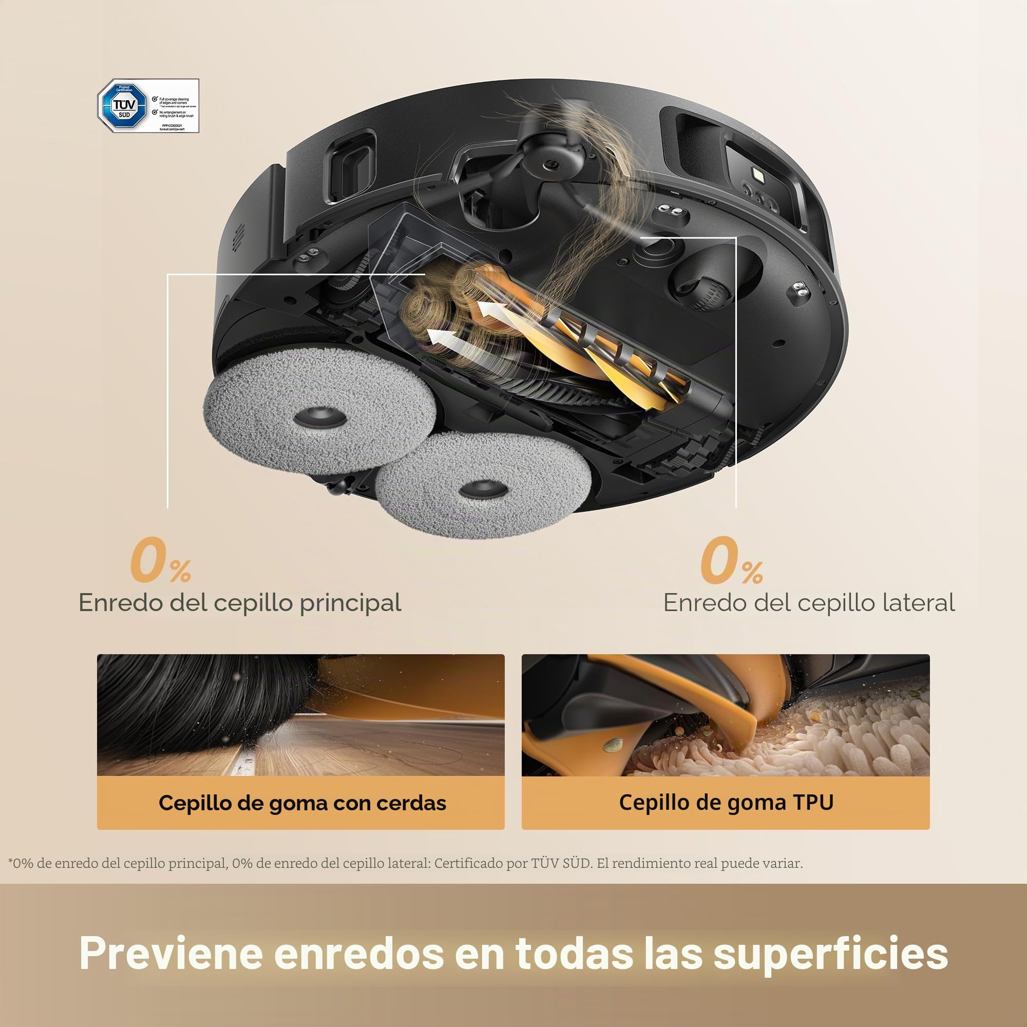 DREAME L60 Ultra PE robot aspirador y fregona, succión de 30.000 Pa, autolimpieza, limpieza profunda de esquina a borde, cepillo para polvo desenredante, evita obstáculos y navegación en 360°, negro