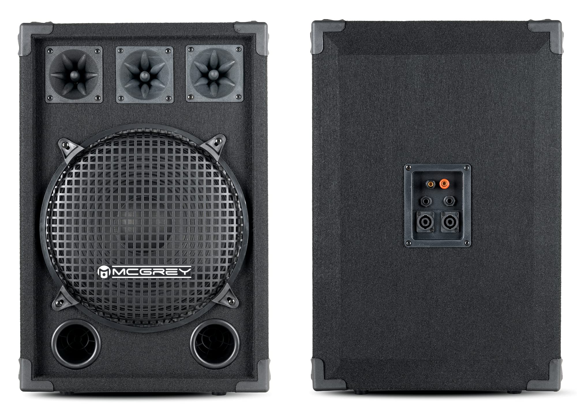 McGrey DJ-1222 DJ PA Lautsprecher Box 30cm 12" Subwoofer 1200W Passiv 2-Wege System Holzgehäuse