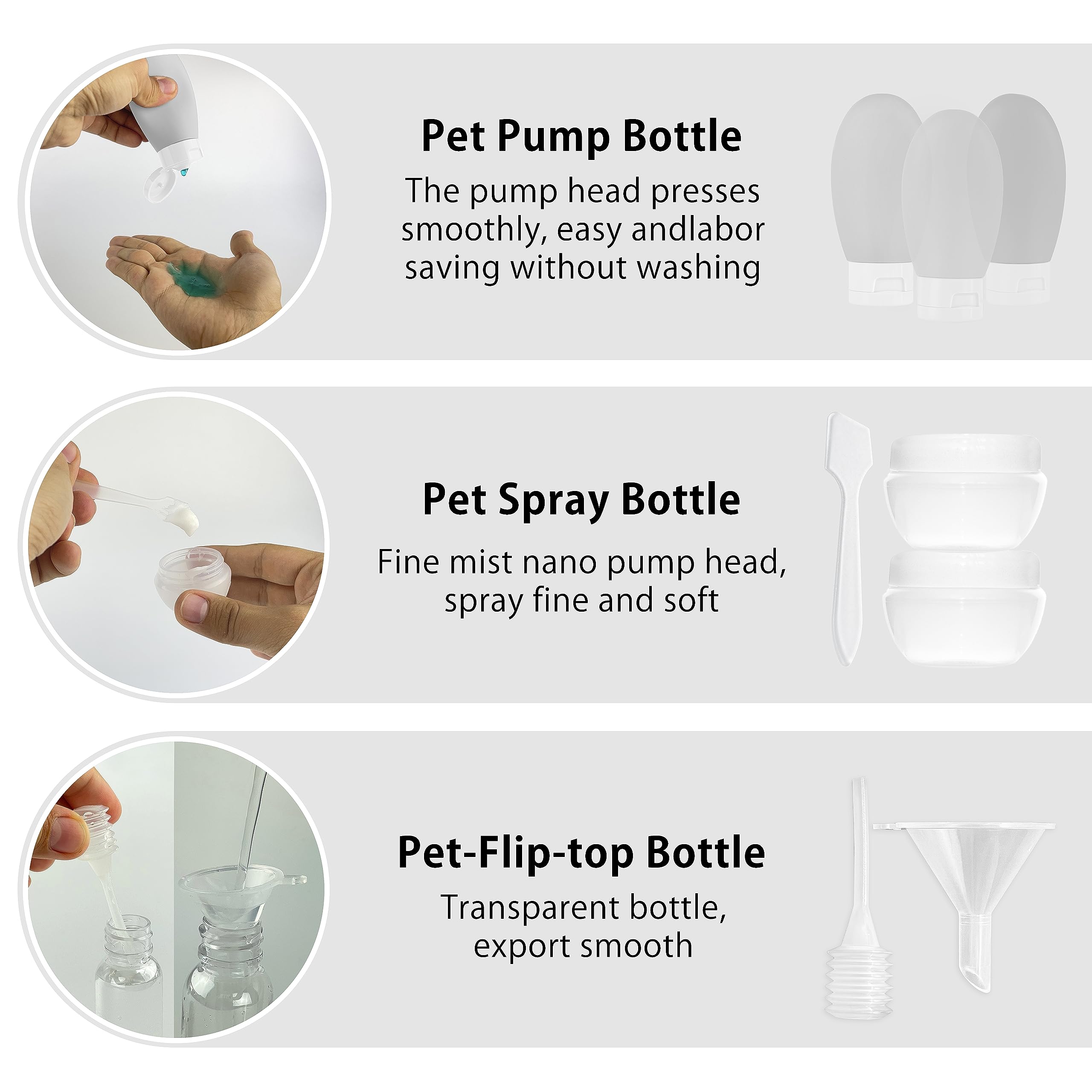MyGadget Set Viaggio [14 pezzi] - Kit Flaconi & Contenitori per crema - Bottiglie e Boccette per Liquidi e Cosmetici per Viaggiare in Aereo - Donna e Uomo