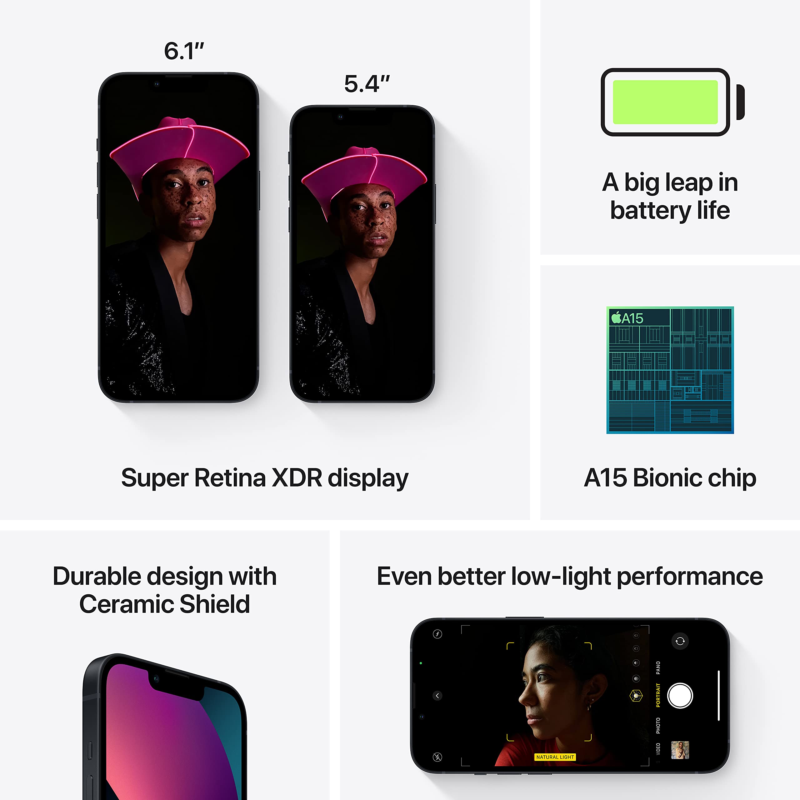 Amazon | 【整備済み品】 Apple iPhone 13 256GB ミッドナイト SIM 
