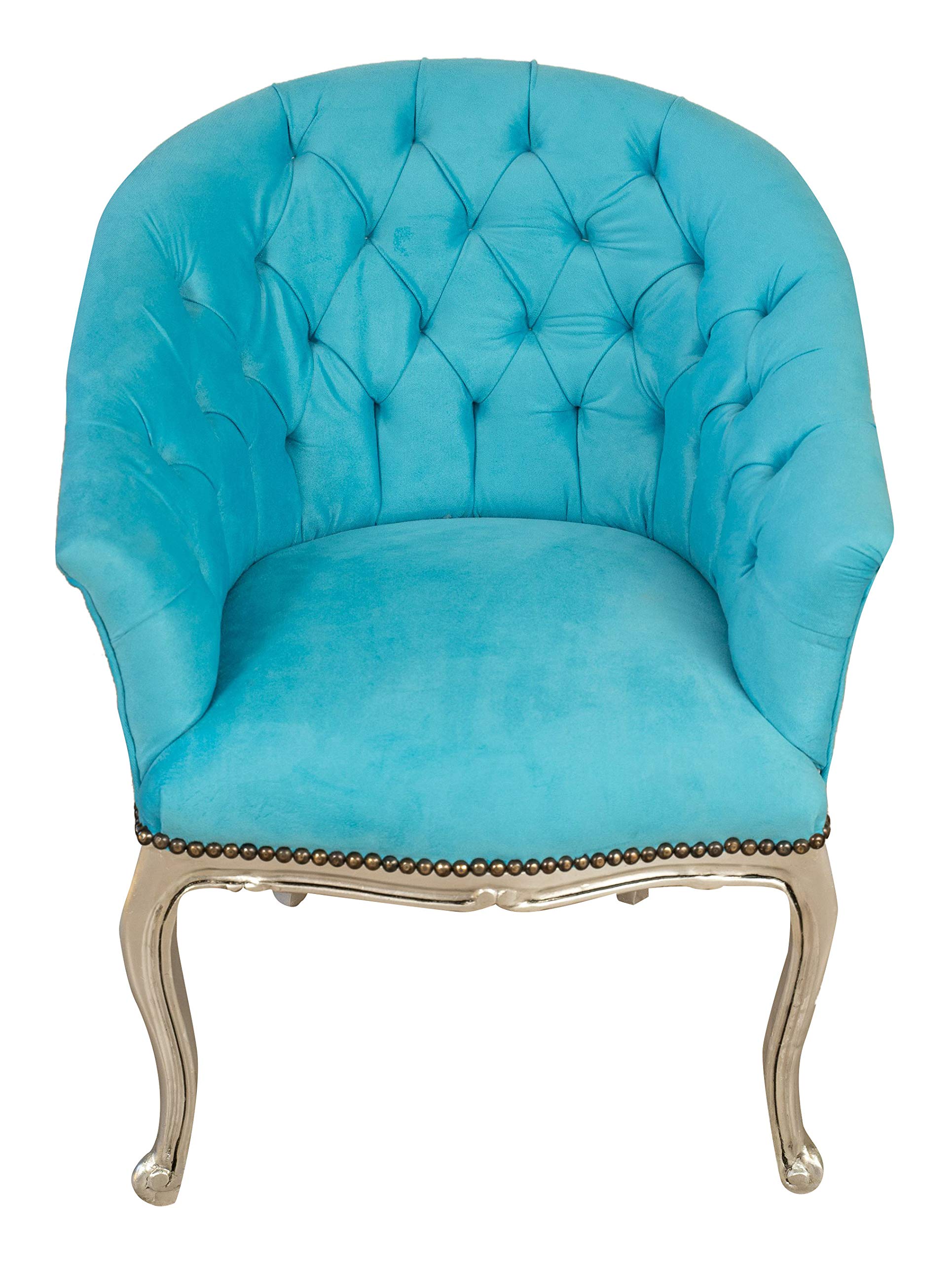 Biscottini Fauteuil baroque 72x88x64 cm | Chaise Louis xvi | Fauteuil salle a manger | Chaise style louis xvi | Meuble baroque