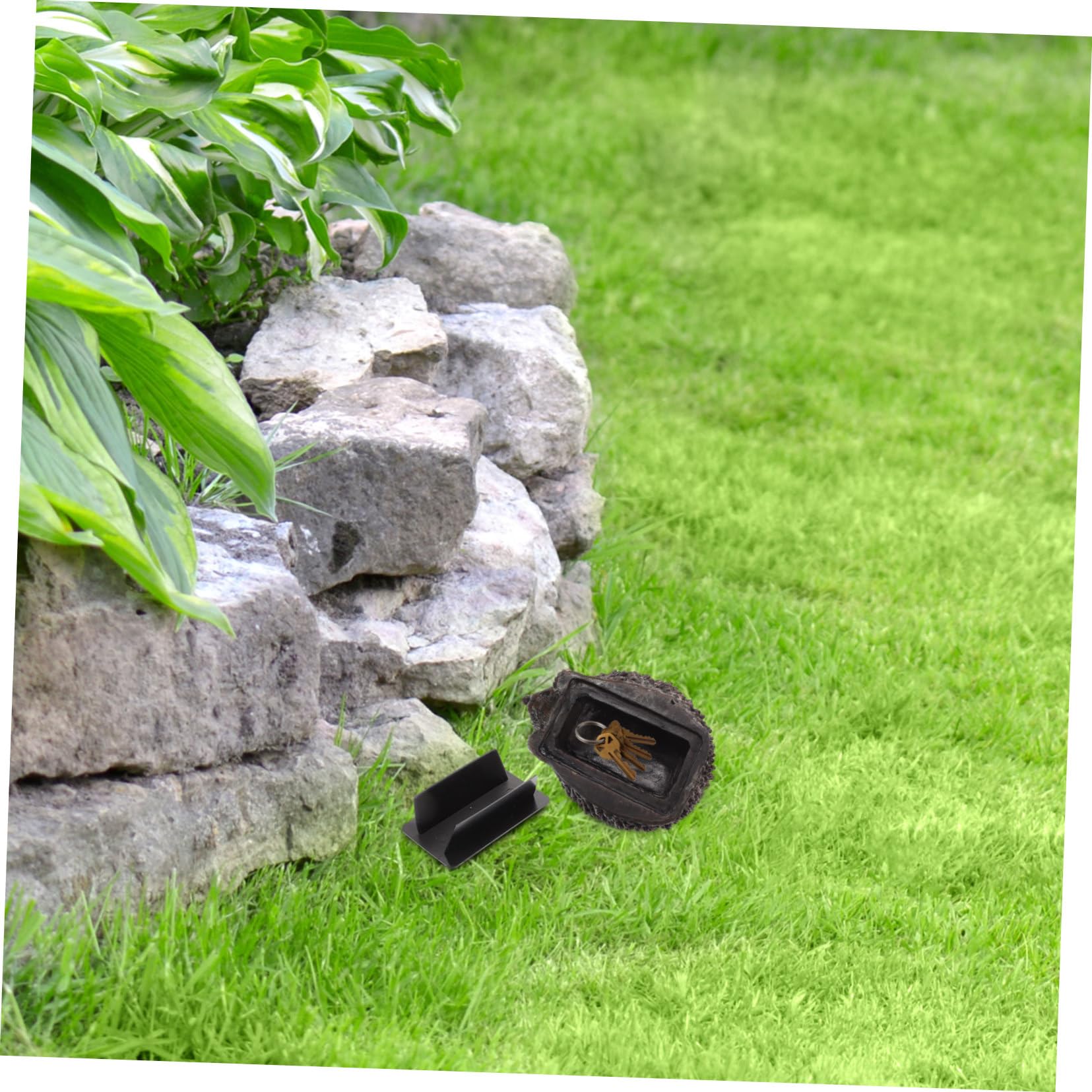 SUPVOX 3pièces Boîte De Rangement pour Clés Forme De Cachette Décorative pour Jardin Rangement Sécurisé pour Petits Objets Boîte De Jardin Créatif pour Extérieur