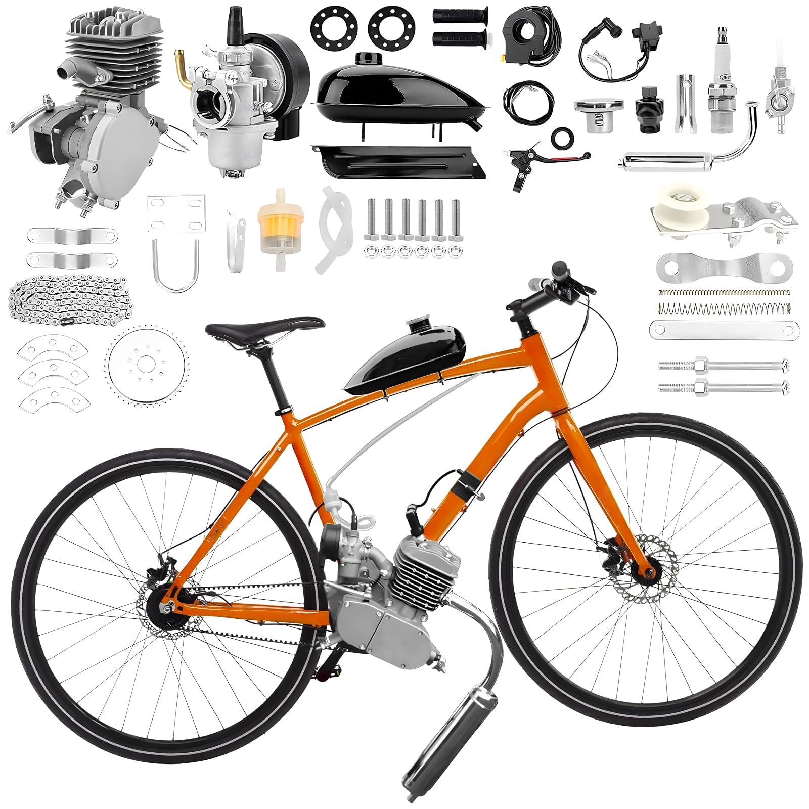 OKSTENCK 80cc 2 Stroke Bicycle Engine Kit for Motorized Bike