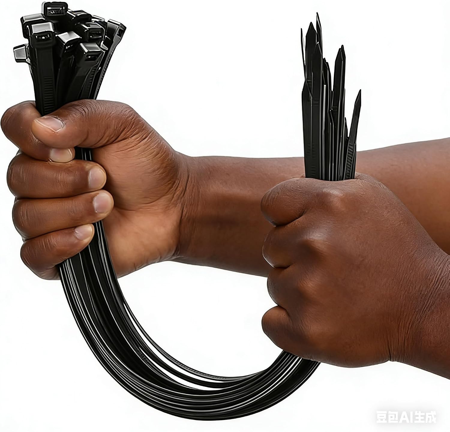 18 Inch Black Zip Ties Heavy Duty, 50LBS Tensile Strength, Flame Retardant Nylon Cable Ties, Self-Locking Wire Ties for Indoor Outdoor Industrial & Household Cord Management (500 Pack)