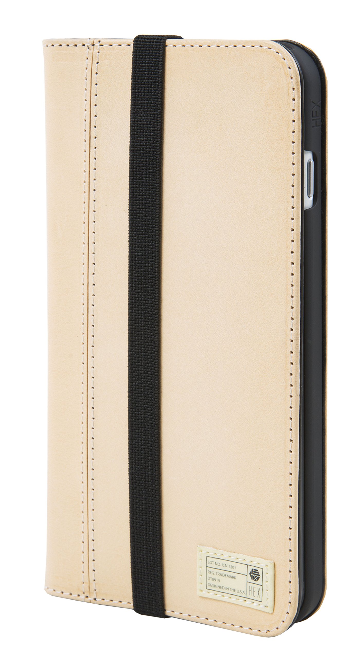 Hex Icon Wallet Case for iPhone 7 Plus - Vachetta Leather