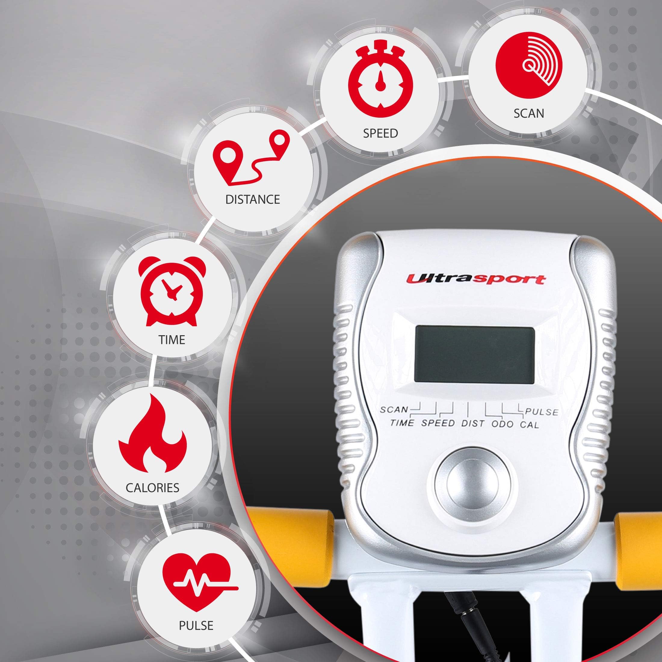 Ultrasport fitness bike and ab trainer, sporting equipment