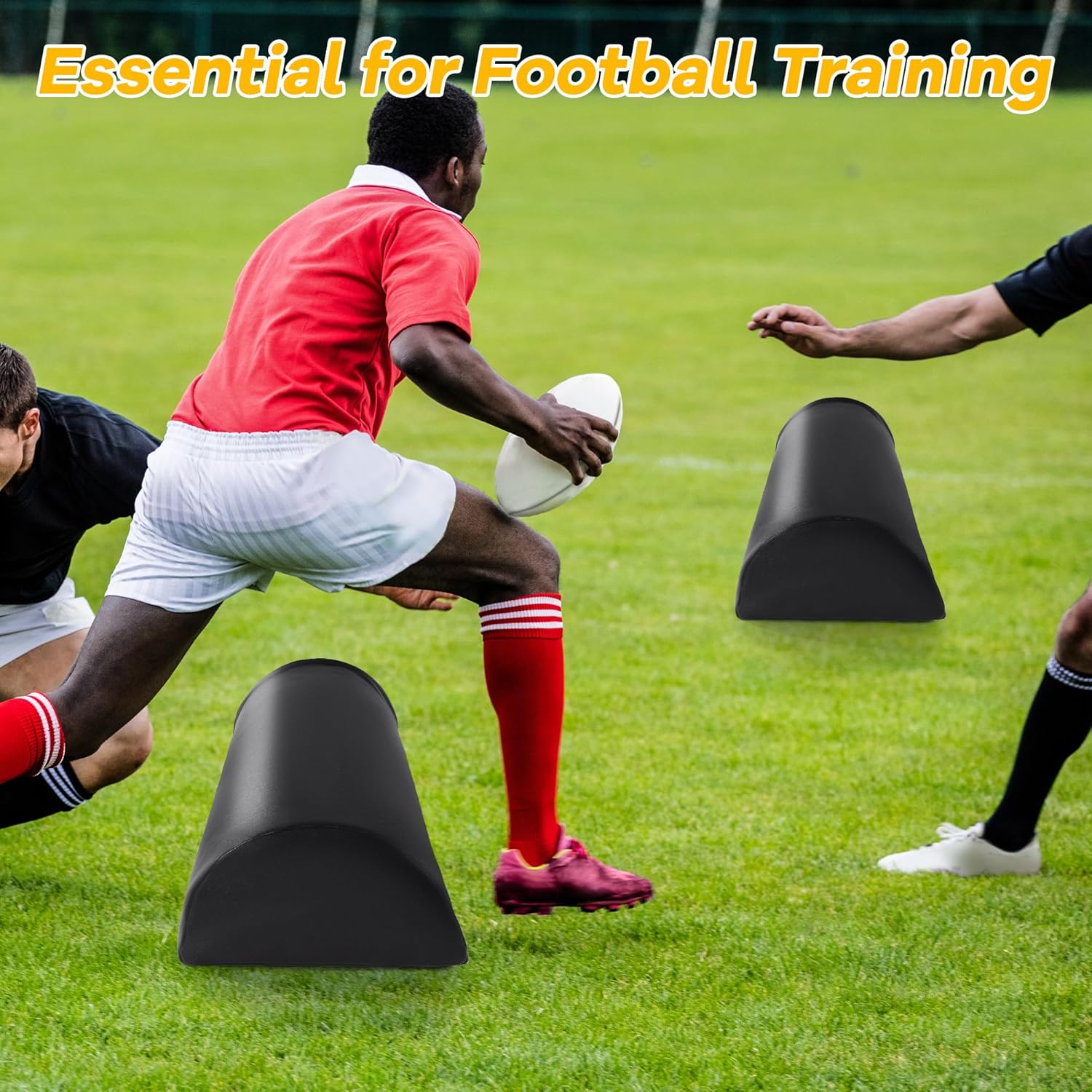 BALAPET Heavy Duty Tackling Dummies with Handles for Football, Waterproof PVC Football Step Over Dummy, Training Dummy Soccer Equipment for Footwork Drills Sports Training